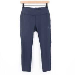 On Women's Active Tights Parkway Fitted Tights Navy Blue Sz Small